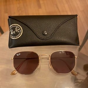 Ray-ban hexagonal flat lenses sunglasses
